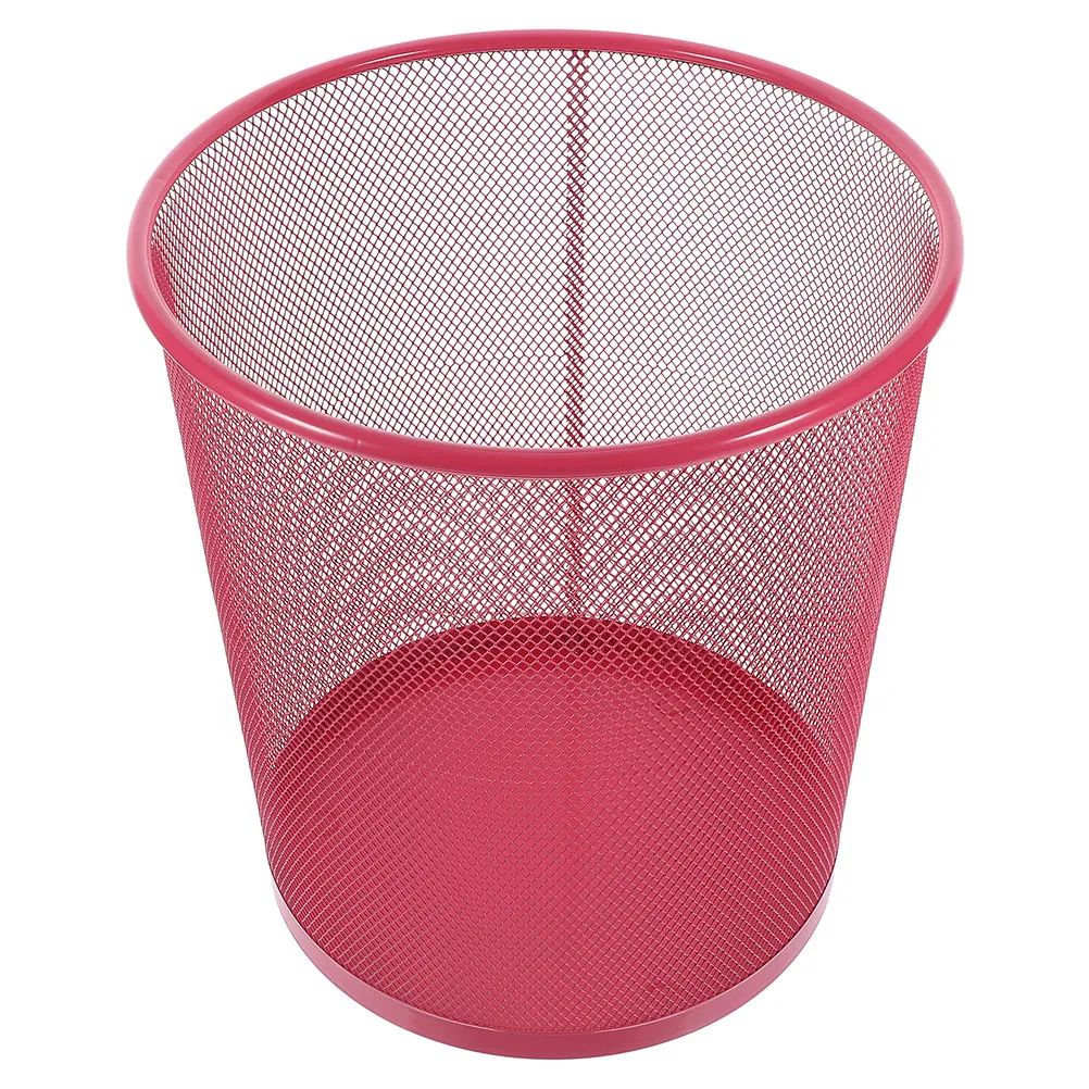 

Metal Trash Can Large Capacity Mesh Garbage Bucket For Kitchen Bathroom Bedroom Office Home Supplies Multi-Function Waste