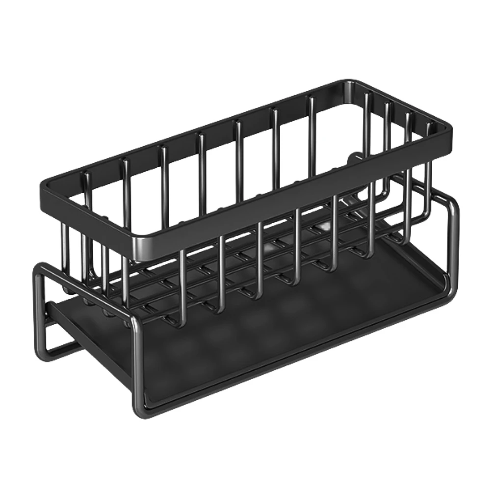 With Rod Kitchen Storage Stainless Steel For Kitchen Organization High Quality Rack With Rag Pole Sink Drain Sponge Holder