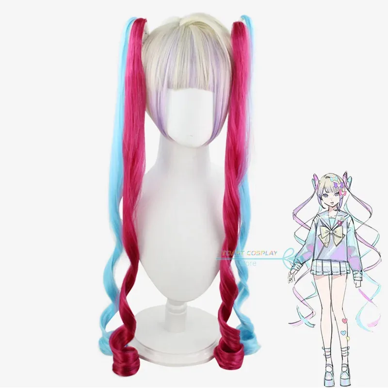 

ss13Game NEEDY GIRL OVERDOSE Costume KAngel Tangtang Cosplay Outfits Skirt Wig for Carnival Women Sexy Suits Anime Role