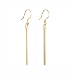 Fashion Cuboid Dangle Drop Earrings Wholesale Female Gold Silver Color Stainless Steel Geometry Earrings for Women Jewelry Gift