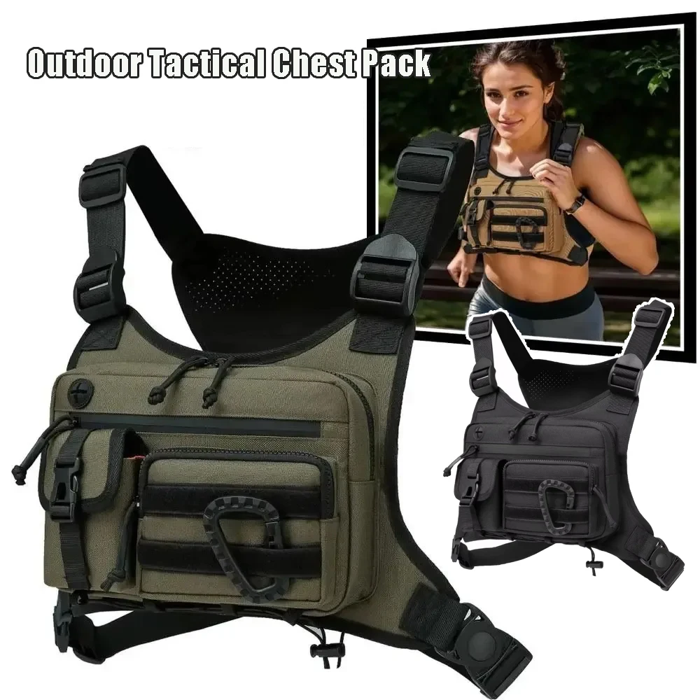 

Lightweight Tactical Running Backpack Men Sling Bag Outdoor Camo Chest Pack for Sports Hiking Crossbody Shoulder Bag
