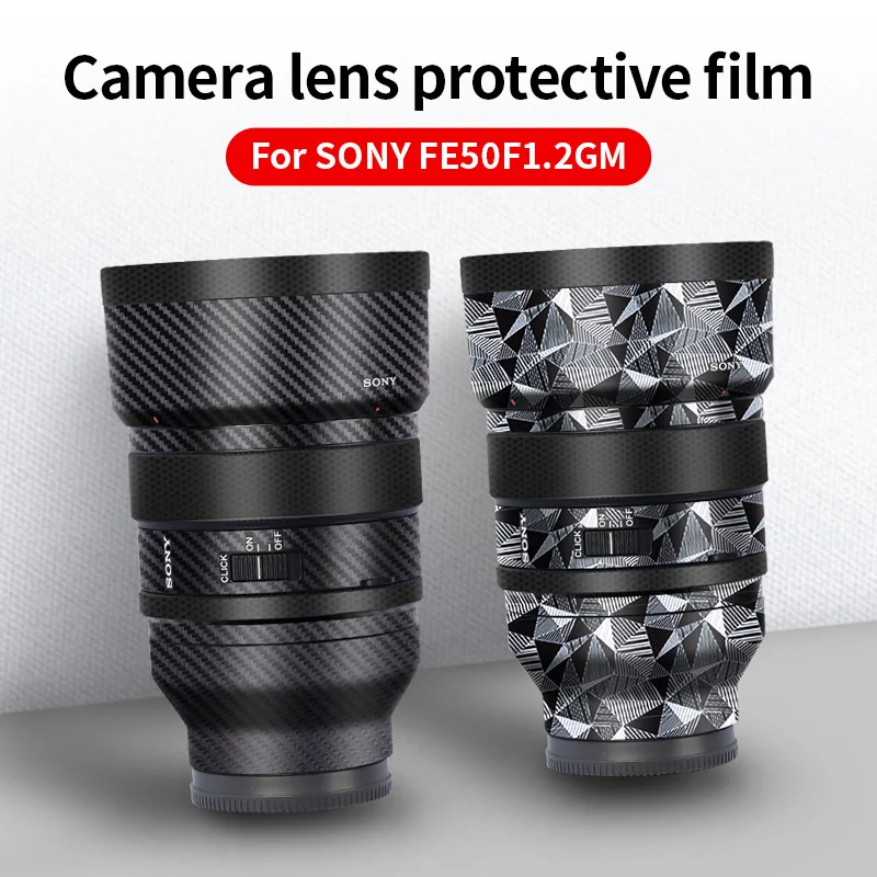 Sony FE 50Mm F1.2สติกเกอร์ SEL50F18F เลนส์ห่อผิวเลนส์กล้องถ่ายรูปรูปลอก Anti-Scratch 3M Protector ฝาครอบฟิล์มติดเครื่อง