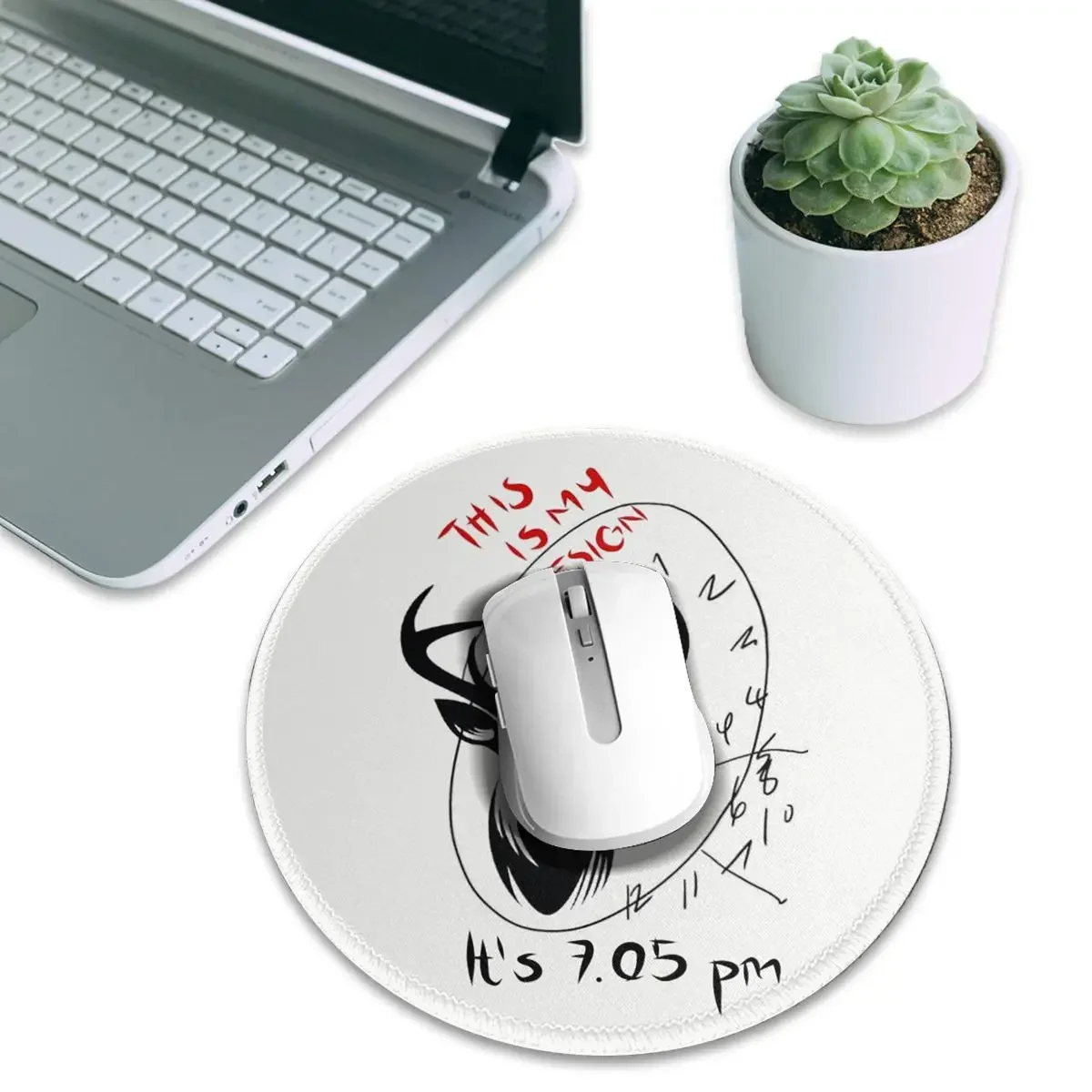Hannibal Mads Mikkelsen Round Mouse Pad Computer Keyboard Mouse Mat Gamer PC Desk Mat Office Table Mats
