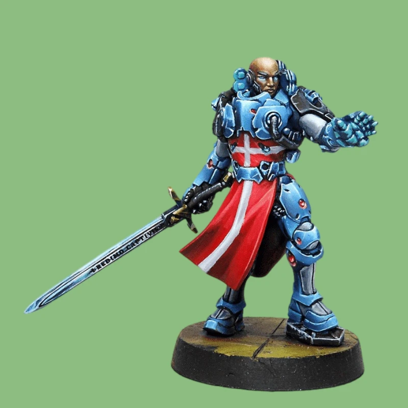 25mm Base Diecast Resin Assembled Model Kit War Game Chess Father-Officer (Hacker) Unassembled and Unpainted
