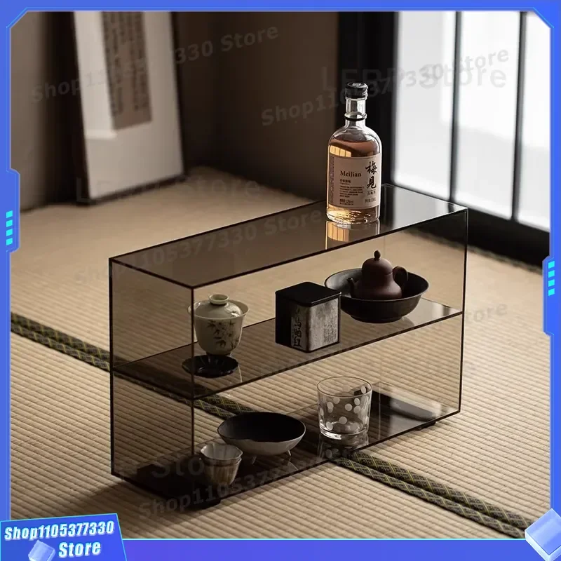 Luxury Acrylic Transparent Teapot Display Stand Multi Layer Storage Rack for Household Tea Set Desktop Bogu Frame Organizer