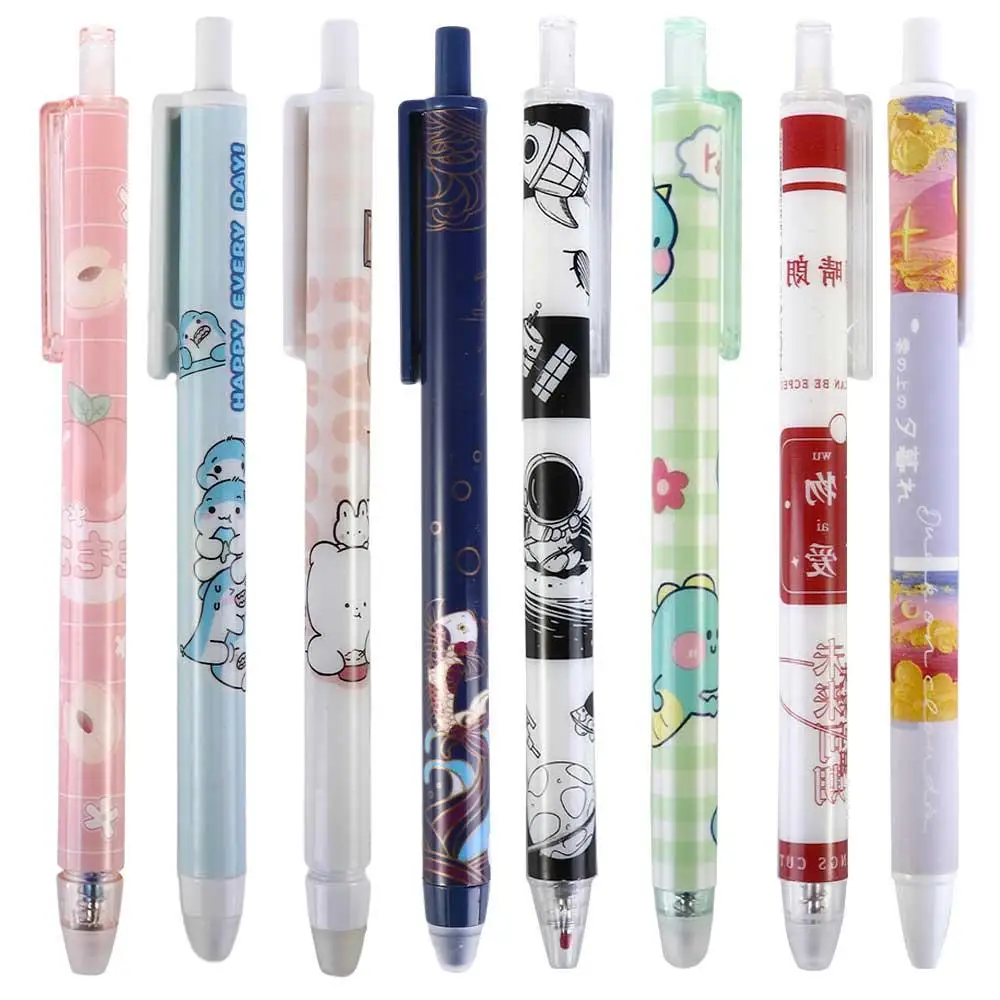 School Supplies Kawaii Washable Handle for Kids 0.5mm Cartoons Student Pen Gel Pens Erasable Pen Press Pen