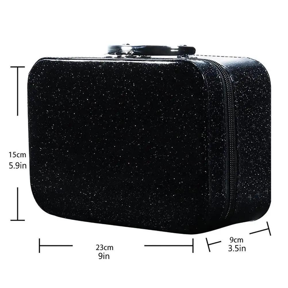 مجموعة مستحضرات التجميل الماكياج، ملمع شفاه عملي يدوم طويلاً، فرشاة هدية رائعة، مجموعة مستحضرات تجميل للمبتدئين مع صندوق تخزين للحفلات