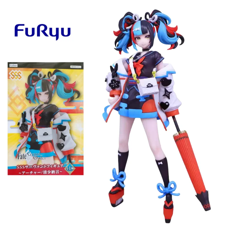 

In Stock Original FuRyu Fate FGO Arche Sei Shonagon Anime Figure Model Collection Doll Ornaments Birthday Present Toy Gifts