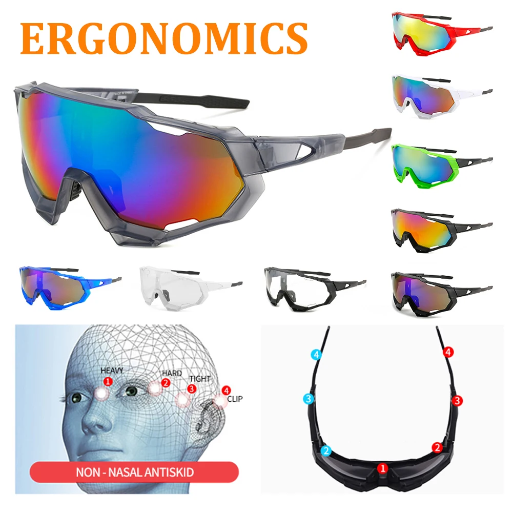 Rimless Cycling Glasses for Men and Women Road Bike Sunglasses MTB Eyewear Running Fishing Male Bicycle Goggles UV400 2022