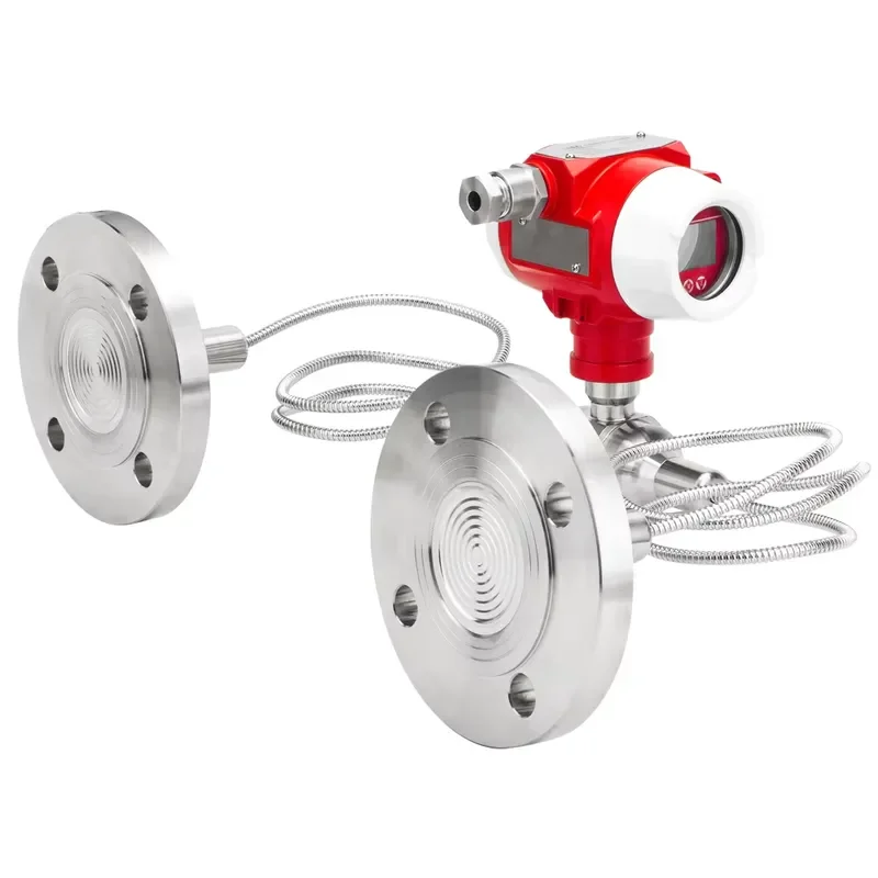 Differential Pressure Transmitter Double Flanges Remote Seal Type Capillary DP Level Transmitter