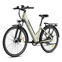 FAFREES F28 Pro Electric City Bike 27.5 Inch Step-through Electric Bicycle 250W Motor E-Bike 36V 14.5Ah Battery APP Connect 25Km