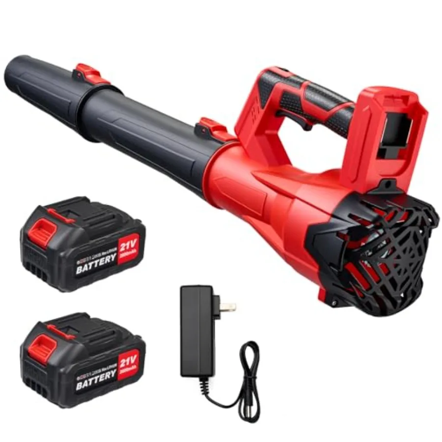 

6-Speed Modes Cordless Leaf Blower 21V200MPH High-Velocity Electric Blower Lightweight for Dry/Wet Leaves Lawn Debris Garage an