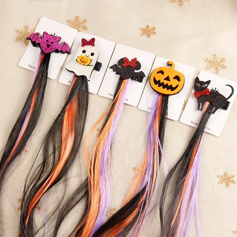 

Pumpkin Bat Hair Clip Halloween Party Decoration for Kid Adult Halloween Cosplay Costumes Halloween Prop Ghost Party Accessories