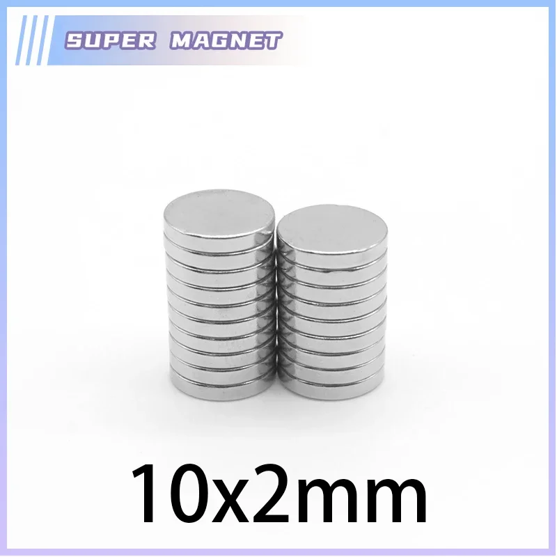 20/50/100/150/200/300PCS 10x2 mm Small Round Strong Powerful Magnets N35 Neodymium Magnet Disc 10x2mm Permanent Magnets 10*2 mm