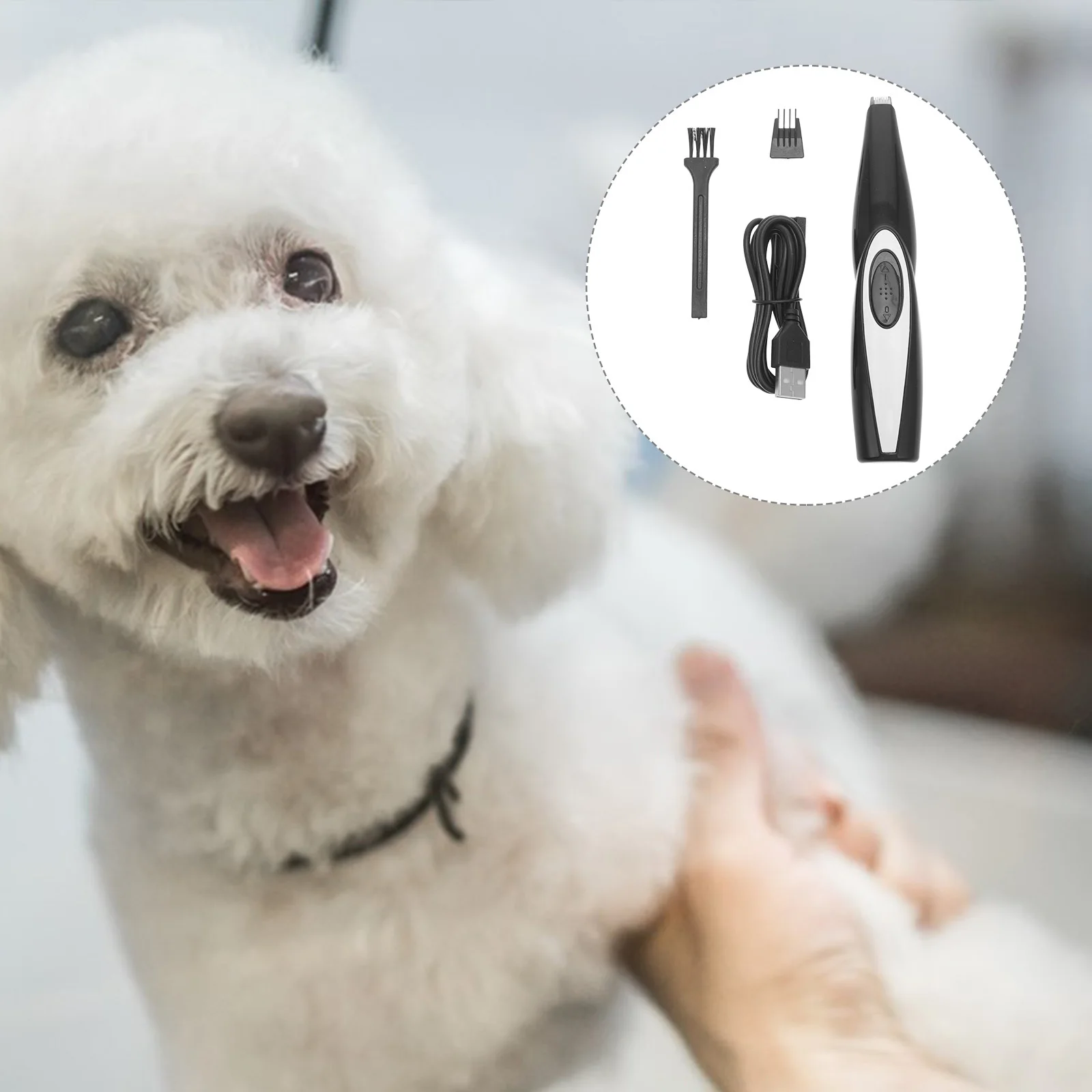 

Electric Pet Grooming Tool USB Charging Cordless Clipper for Dog Cat Hair Trimming Face Paw Ear Quiet Operation Safe Skin