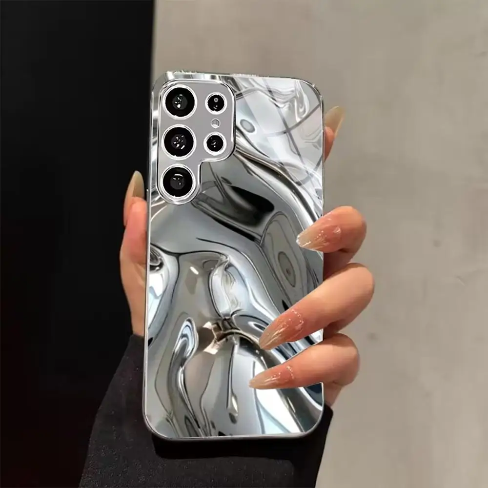 Fluid Texture Marble  Phone Case  for Samsung Galaxy S24/ S24 Ultra/ S25FE/S25 /S25 Ultra / S26/S26 Ultra/S26 Plus