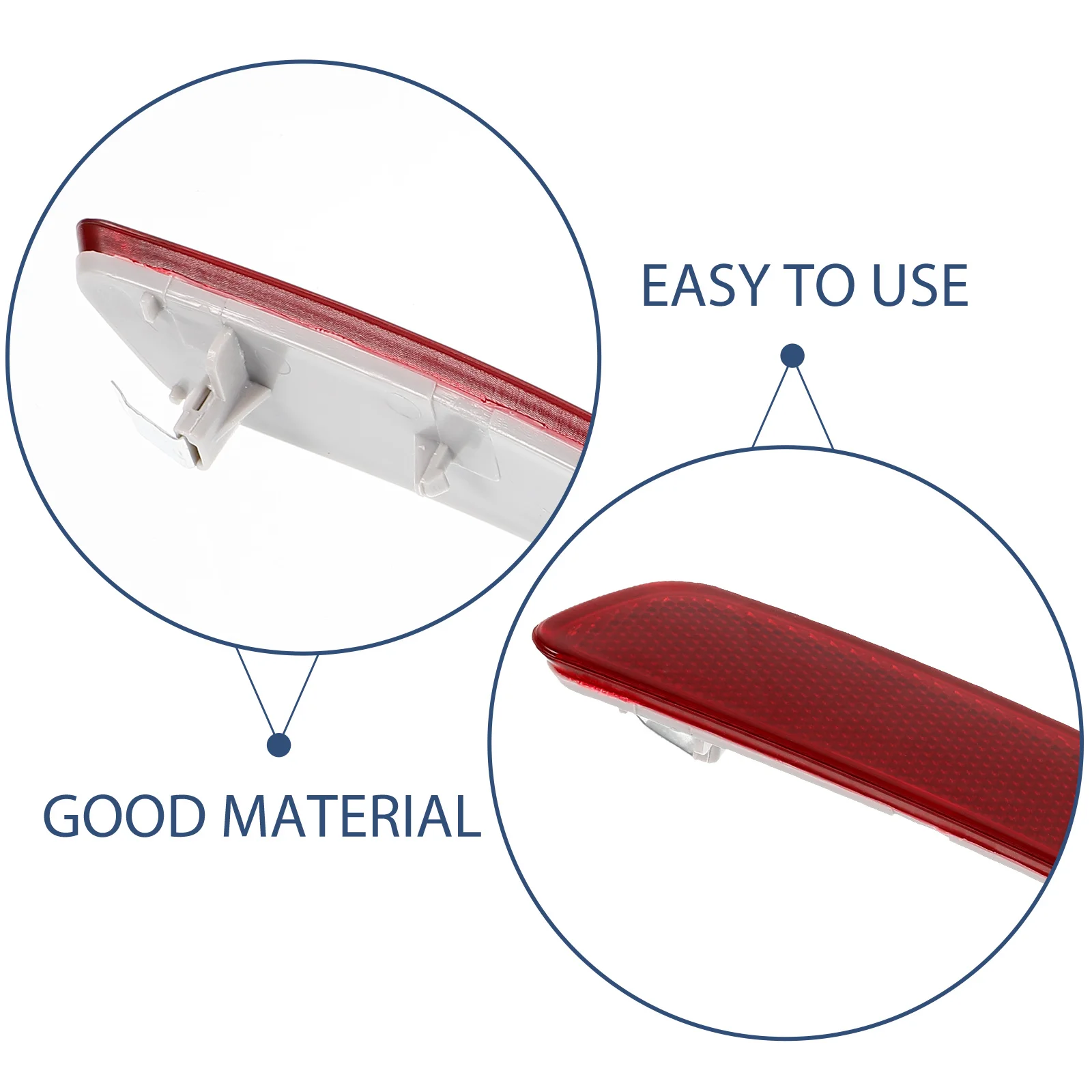 

Rear Bumper Reflector for 07 09 X5 E70 Left Side PC Mirror Strip Car Accessories Durable Design Enhanced Safety Easy