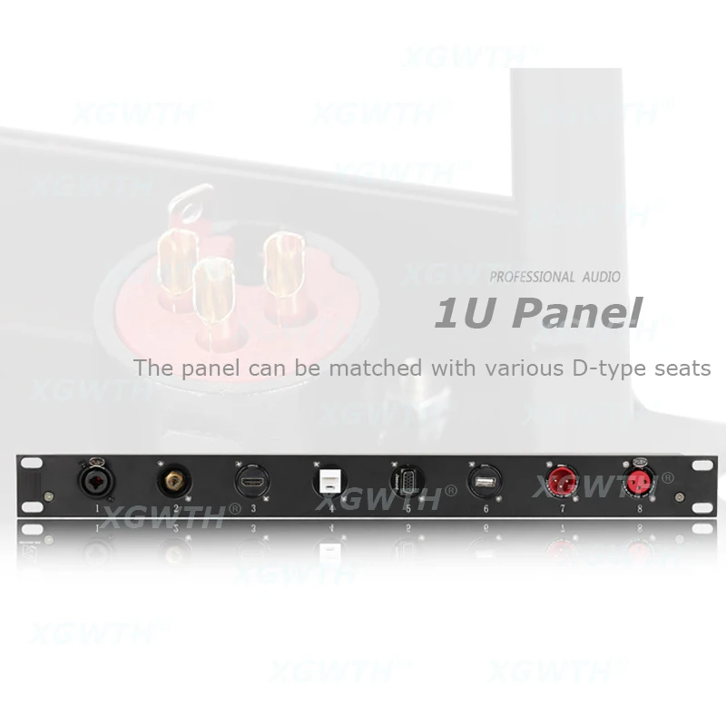 Rack Patch Panel 4 8 12 16 Way Channel 1U Flight Case Mount For XLR Connecctor Male Female Speaker Video Audio Cable Plug 19