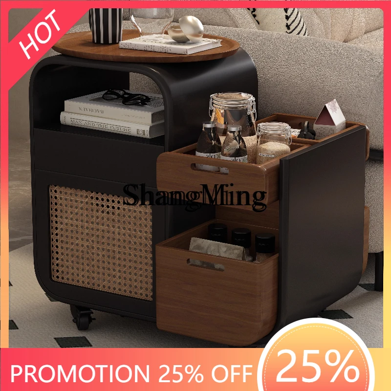 

FG good-looking removable coffee table cart rack refrigerator dual-purpose small apartment living room new home