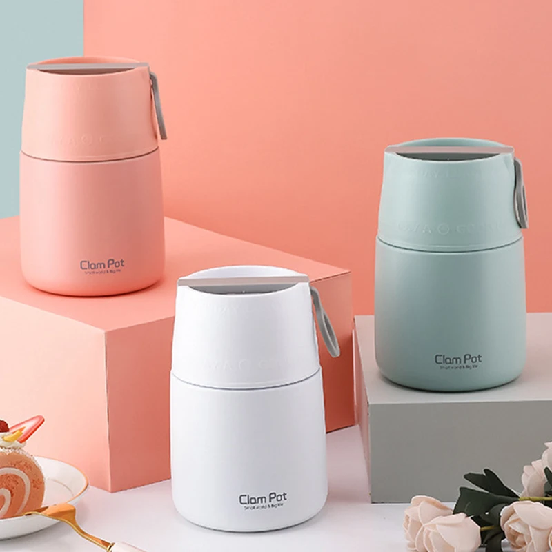 

304 Stainless Steel Thermal Insulated Bento Lunch Box Pot Jar Thermos for Hot Food Storage Containers Packed Lunch Refrigerator