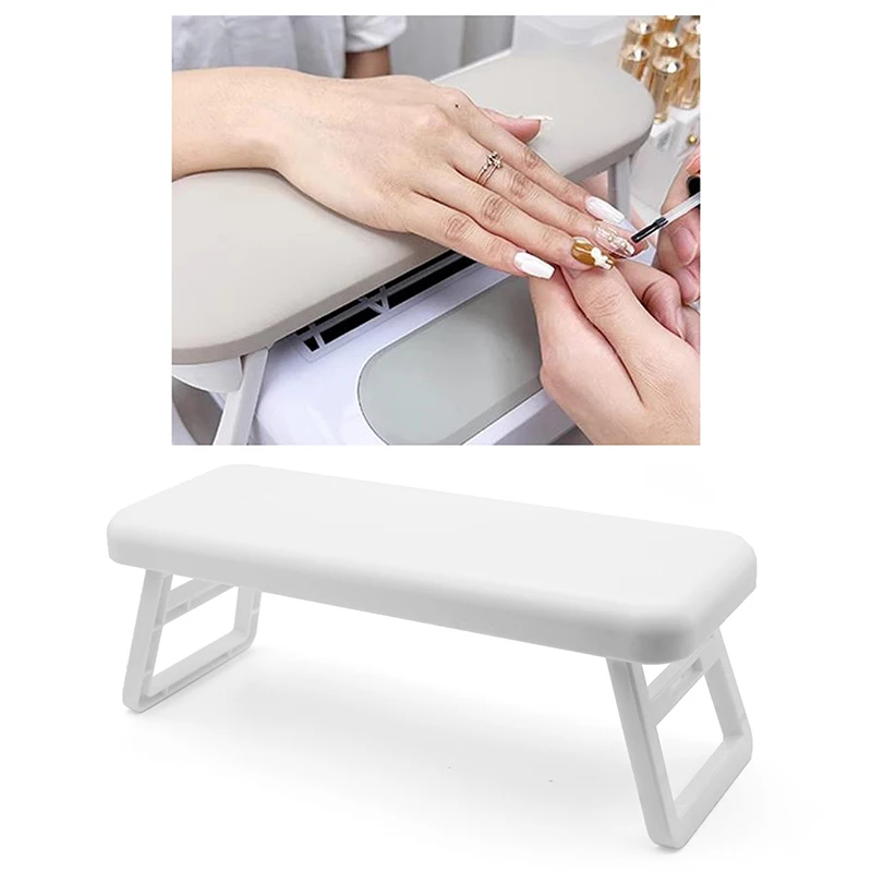 Foldable Nail Art Hand Pillow Plastic Manicure Table Hand Cushion Holder Armrests Portable Nail Art Stand