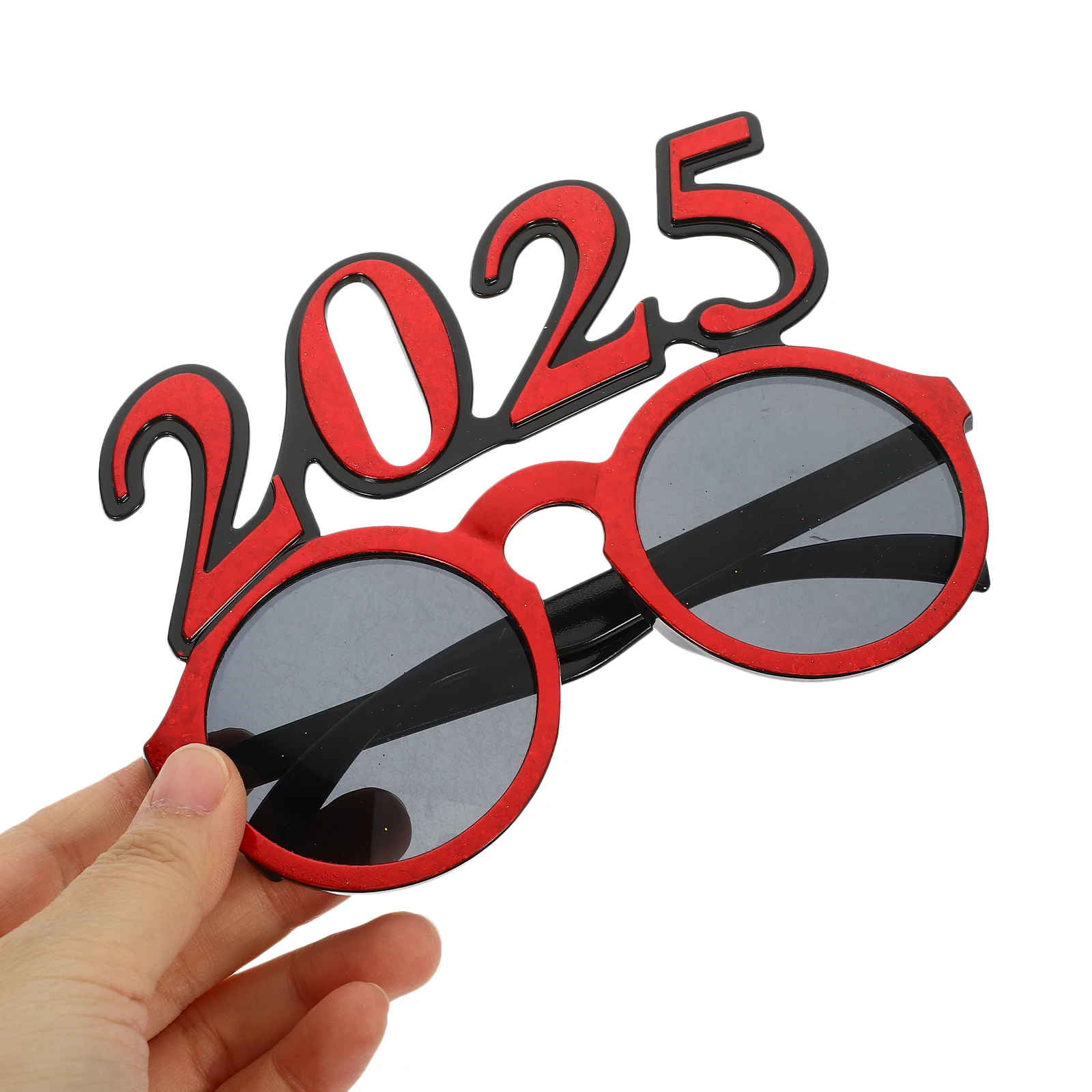 

Digital Glasses 2025 New Year Party Sunglasses Glitter Eyewear Plastic Photo Props Favors Cool Modeling Dance