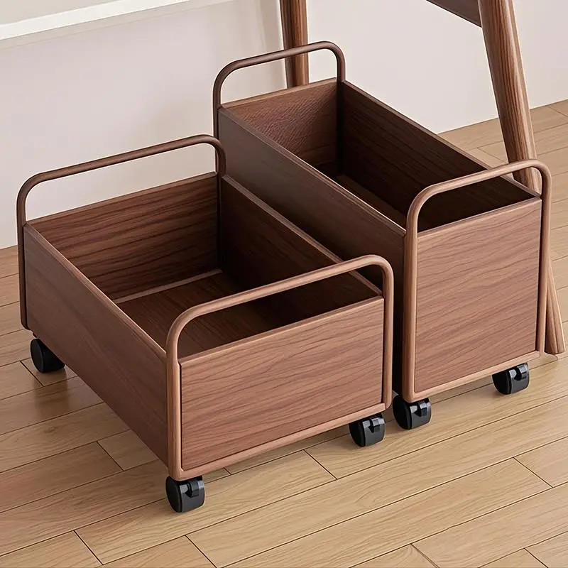 

Мобильный студенческий стол с ящиком для хранения, органайзером для книг, на колесиках, передвижная корзина-тележка для книг, стол...