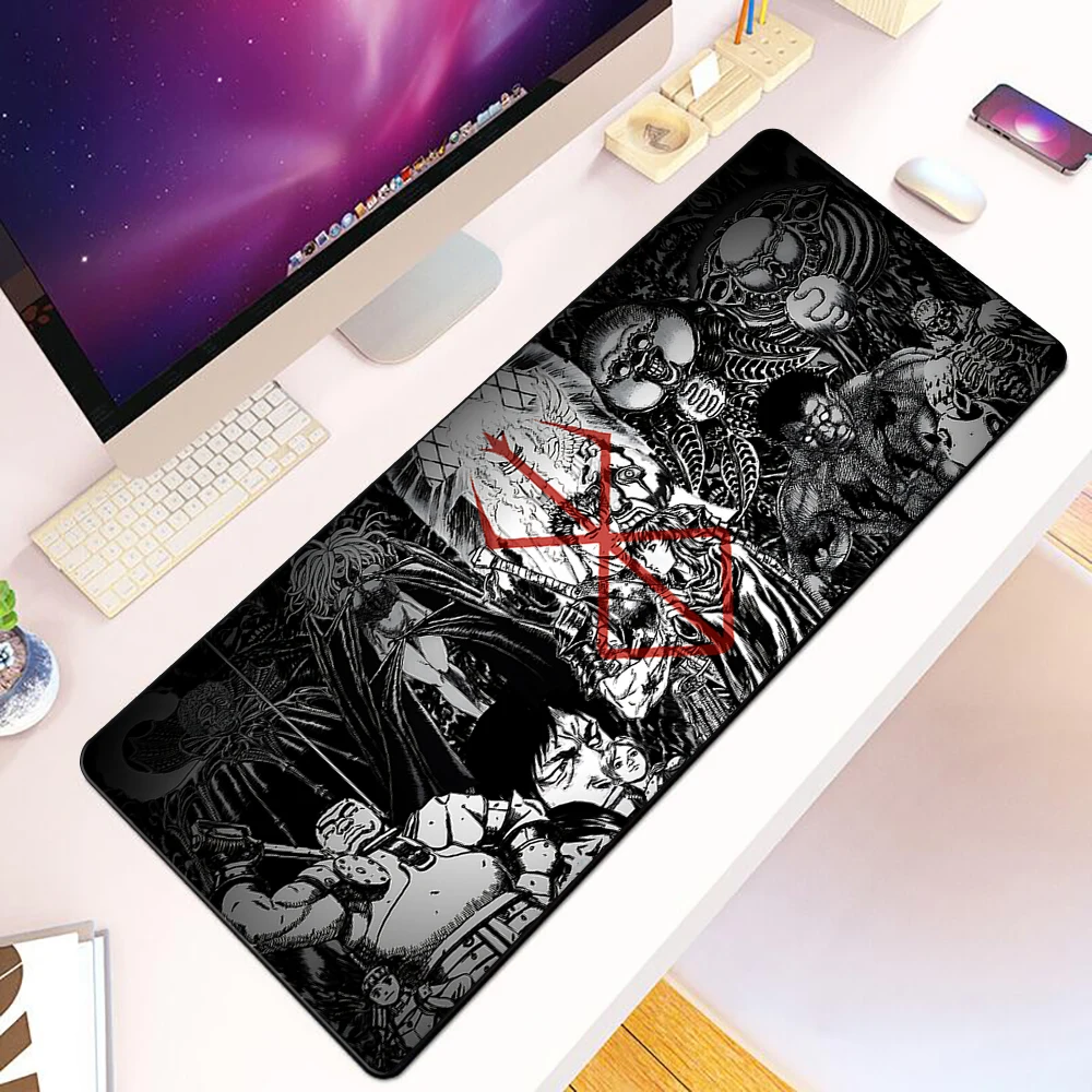 Guts sword in berserk Mousepad HD Printing Computer Gamers Locking Edge Non-slip Mouse Pad XXL90x40cm Keyboard PC Desk Pad