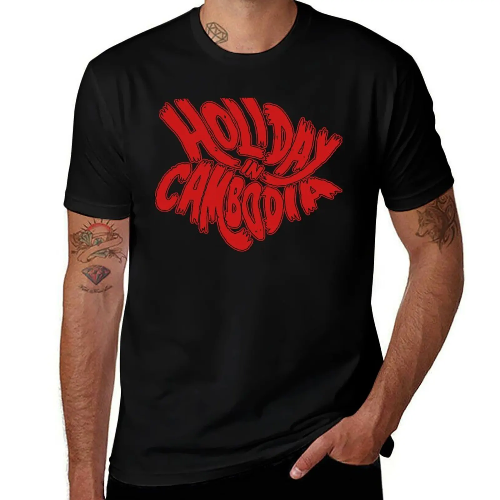 

Holiday in Cambodia - Red T-Shirt cotton t shirt pack t shirts for man graphic cars T-Shirt
