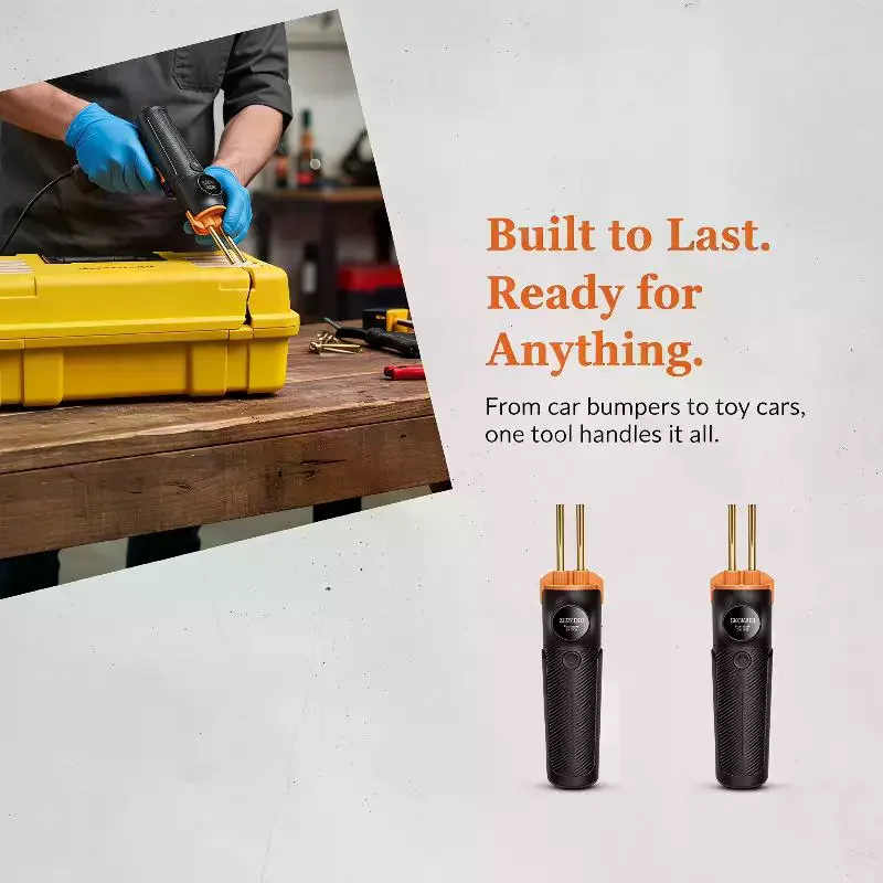 PW35 Kayak Plastic Repair Welder 4 Staple Types 4000mAh USB Rechargeable Handheld Tool for Auto Bumper Fix