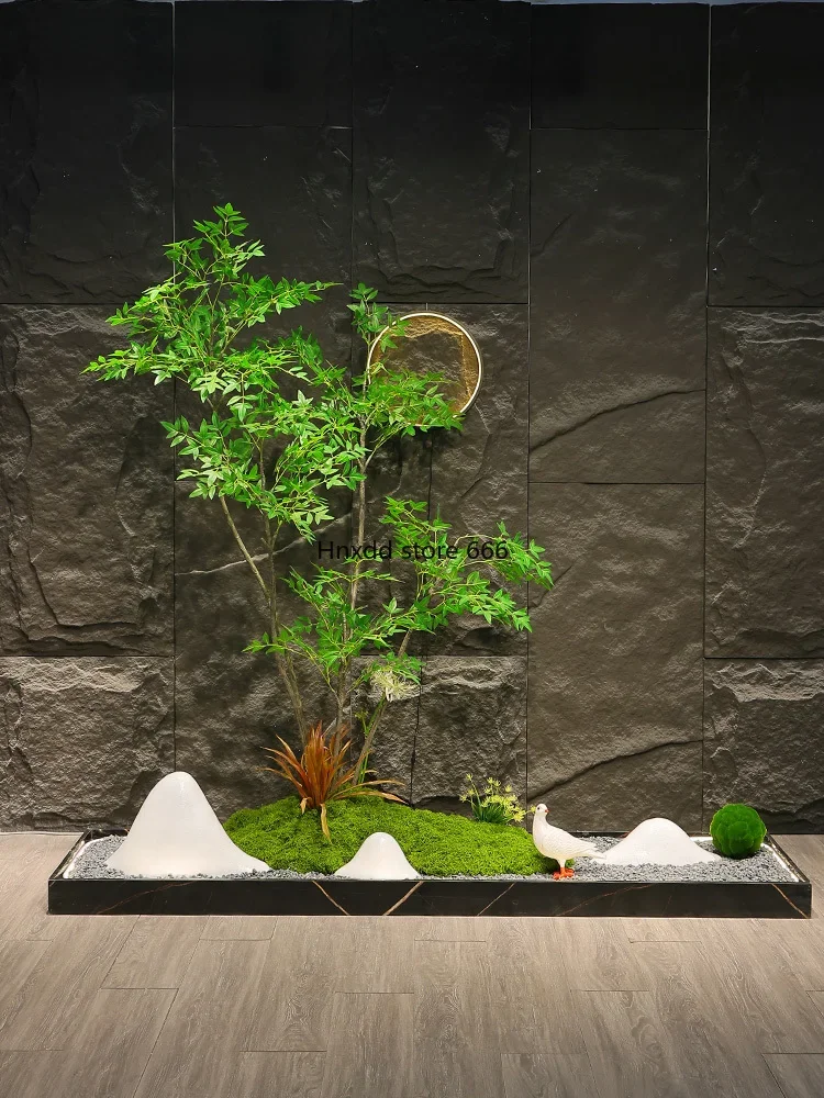 

Simulation green plants Nantian bamboo landscape decoration entrance Zen ornament landing