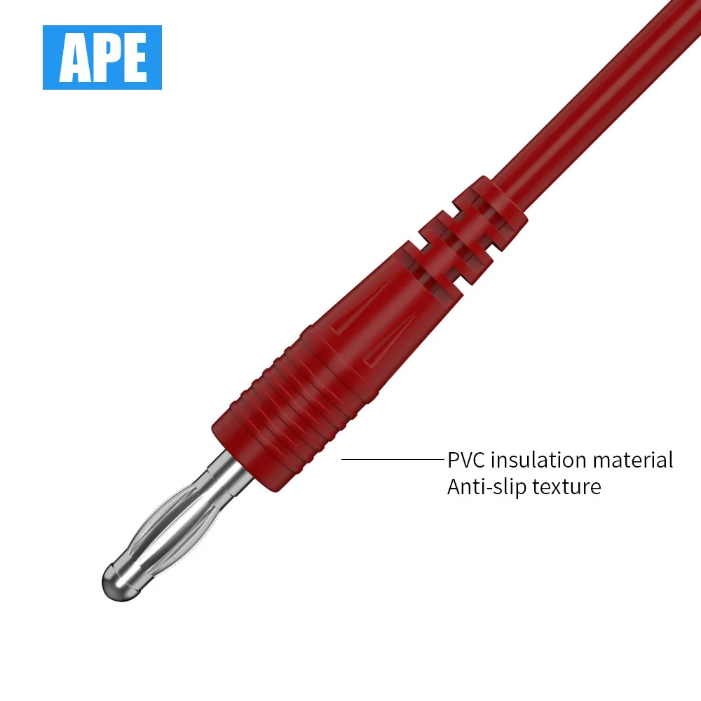 2pcs Multi-meter Test Leads Cable Line Wire 100cm Double Ends 4mm Banana Plug Electrical Connector