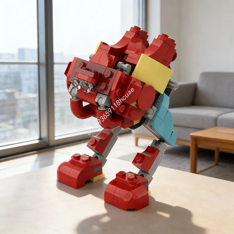 121pcs MOC Red Explorer Mech Creator 3 1 Model Building Christmas Gifts Blocks Toys Assemble Construction DIY Creative Idea
