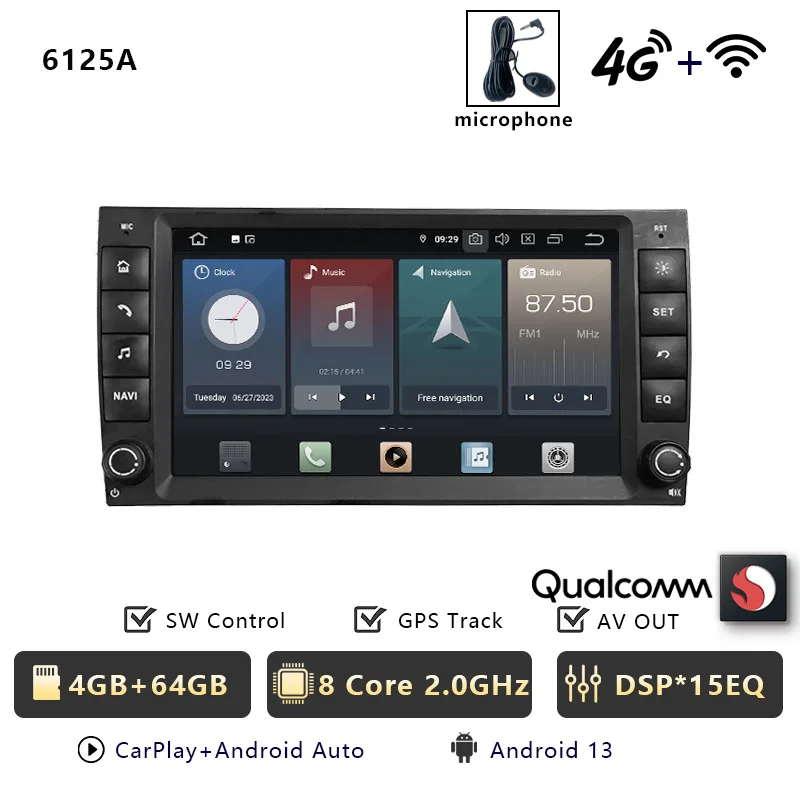 CHSTEK Android 14 Multimedia Speler voor Porsche Cayenne 955 957 9PA 2002-2010 Carplay GPS Autoradio Stereo WIFI 4G BT