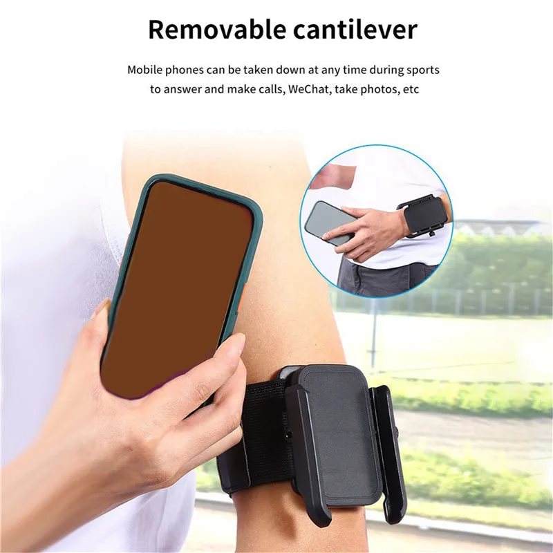 

Bracket Multi-function Mobile Phone Arm Holder Running Mobile Phone Sleeve Solid Color Outdoor Sport Arm Wrist Strap