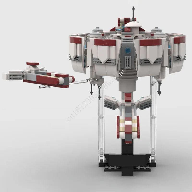 686 PCS Clone Wars Haven-class medical station and Pelta-class frigate Building Blocks Set space war Creative Model For Adults