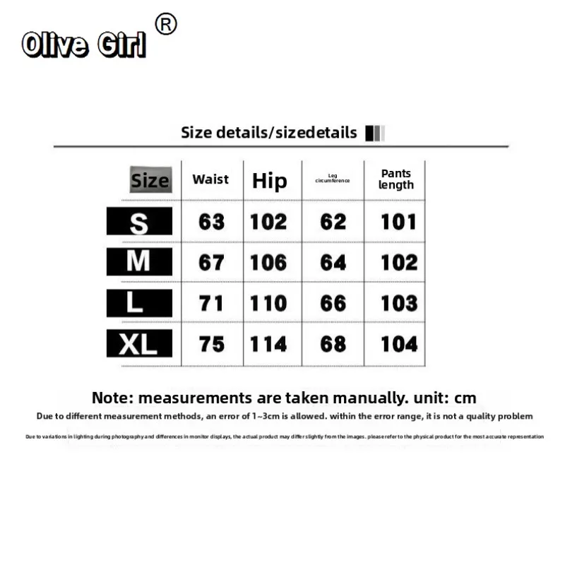 Olivegirl American Retro Jeans Graffiti Print Women's Pant Spring High Waisted Trousers Loose Straight Leg Casual Wide Leg Pants