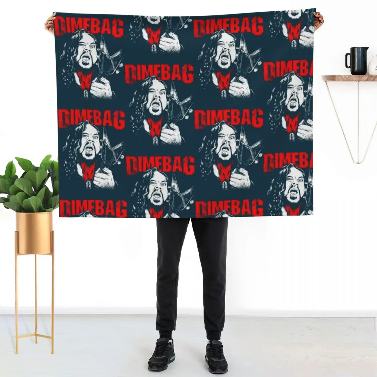 

DIMEBAG DARRELL Throw Blanket Multi Purpose Soft Warm Blanket for Home Travel