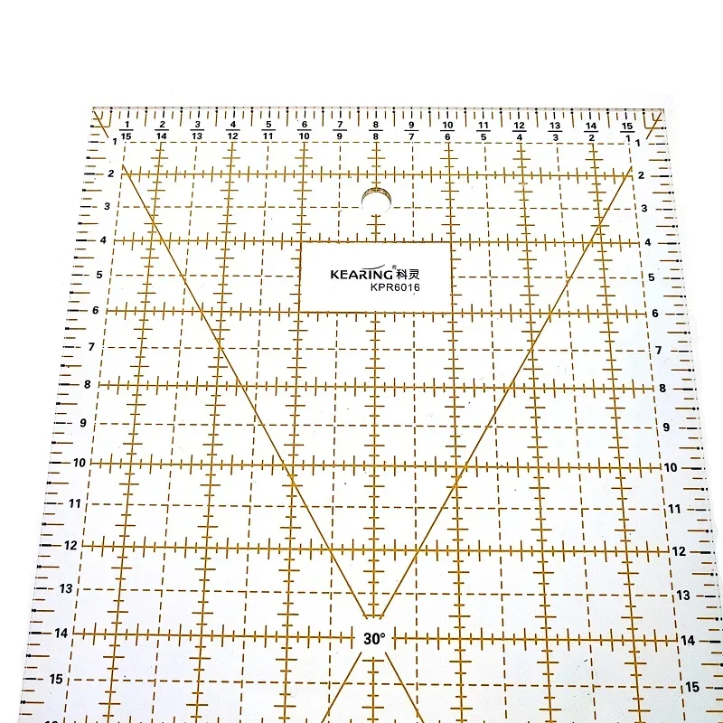 60cm Patchwork Ruler Grid Acrylic Quilting & Sewing Sandwich Line Ruler Fabric Cutting Handmade DIY Tool, 3mm Thick