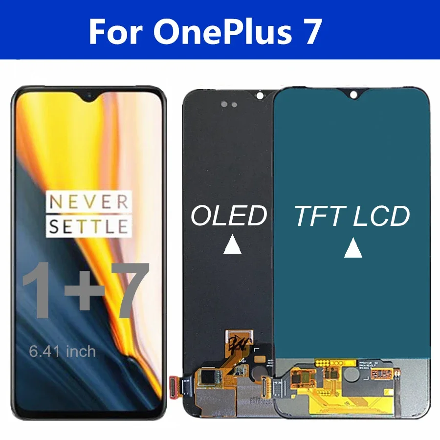 

OLED / TFT 6.41" For OnePlus 7 LCD Display Screen Touch Panel Digitizer Assembly for OnePlus7 lcd Replacement Parts