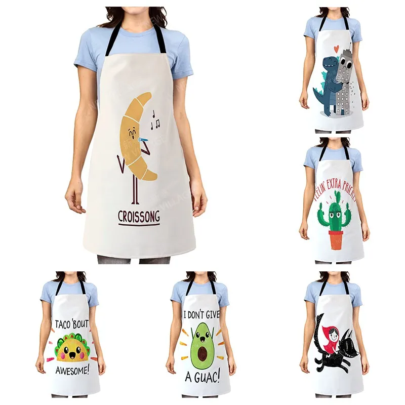 Cartoon Aesthetic Women kitchen apron kids original Children Waterproof girl princess waiter work apron oil proof kawaii cute