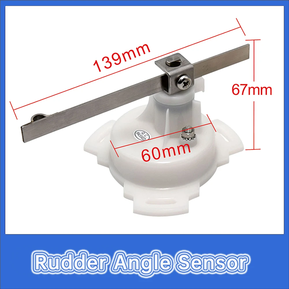 12V/24V Boat Rudder Angle Sensor Rudder Indicator Rudder Angle Gauge Marine Steering Gear Angle Gauge Marine Accessories