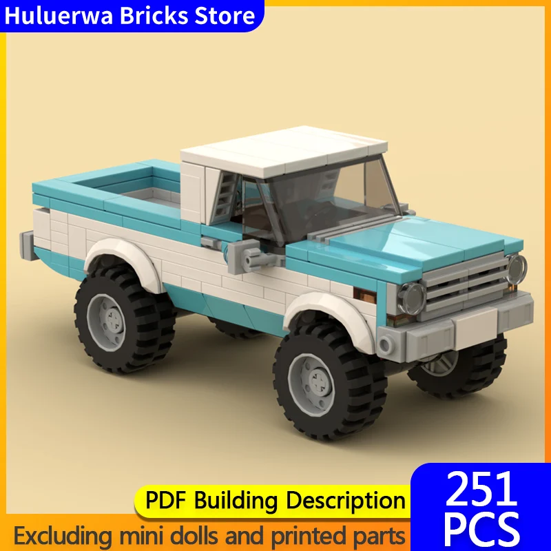 

Модель скоростного гоночного автомобиля MOC, строительные кирпичи, пикап Scottsdale, модульная технология, детские праздничные подарки, сборные игрушки, костюм