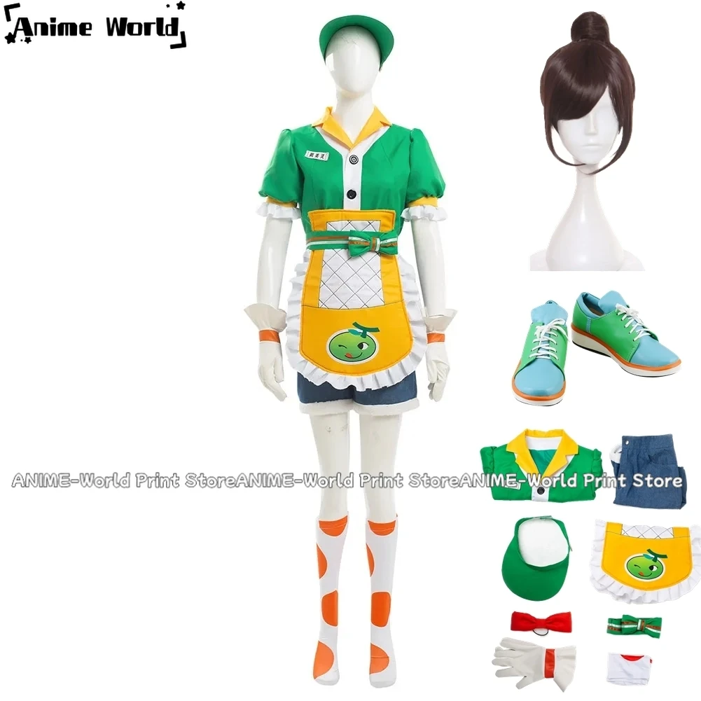 

《Custom Size》Game OW Mei Cosplay Costume New Skin Honeydew Full Set Cosplay for Women Girls Cosplay Costume Cos Clothes Size