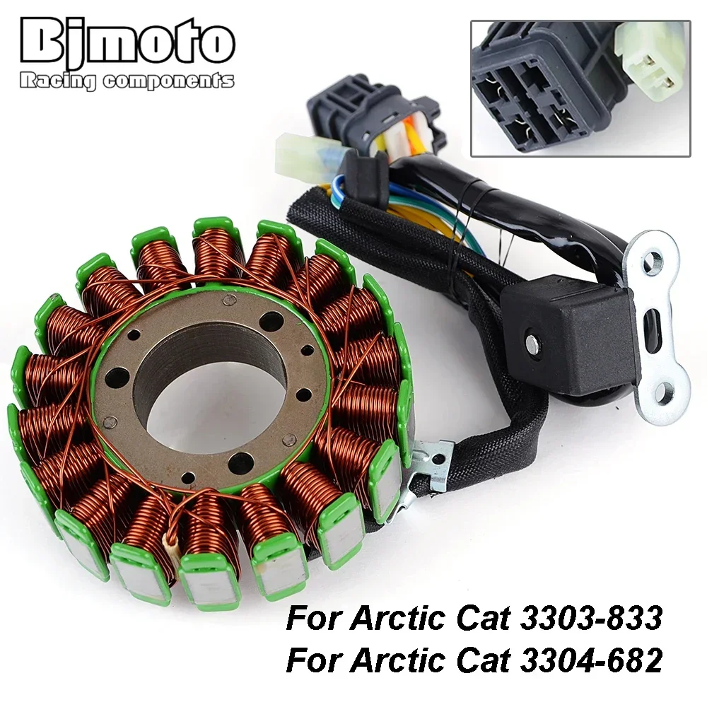 

Motorcycle Stator Coil For Arctic Cat 250 Utility 2X4 2006-2009 DVX 250 2006-2008 3303-833 3304-682