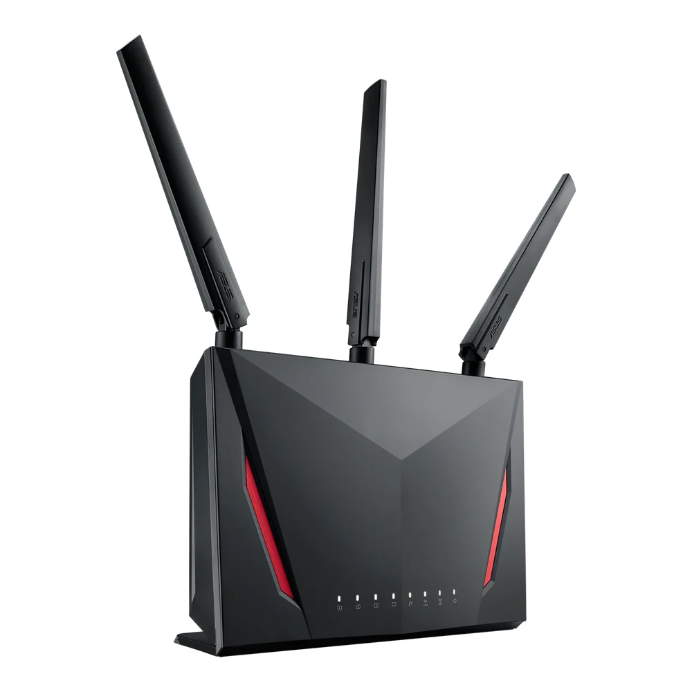 Wi-Fi Router 2.4GHz/5GHz 1600Mbps 4port Gigabit For Asus AC2900 High Quality Works Perfectly Fast Ship RT-AC86U