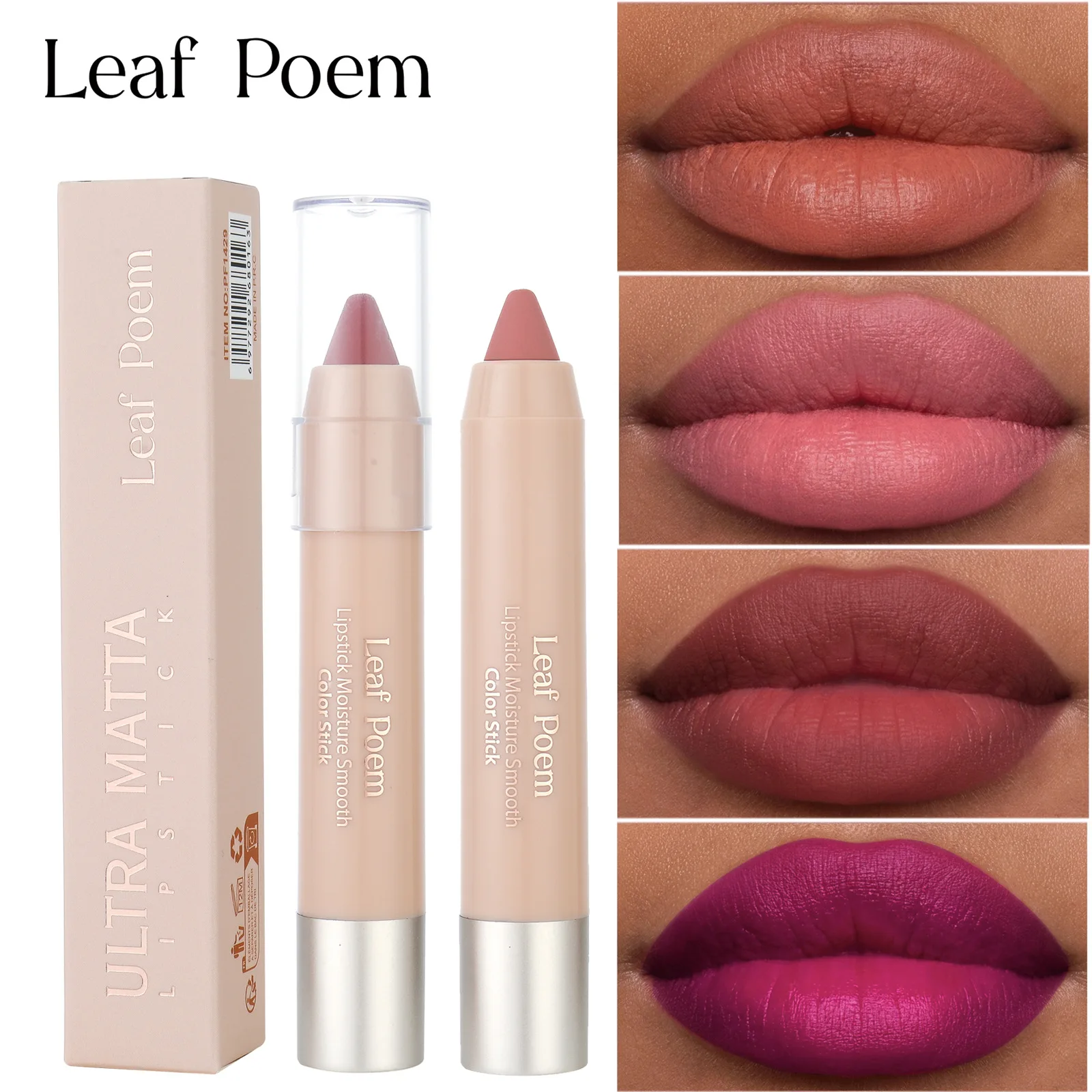 Matita labbra opaca Twist Up Rossetto in velluto impermeabile ad alta pigmentazione Glide on Lip Liner a lunga durata a prova di sbavature