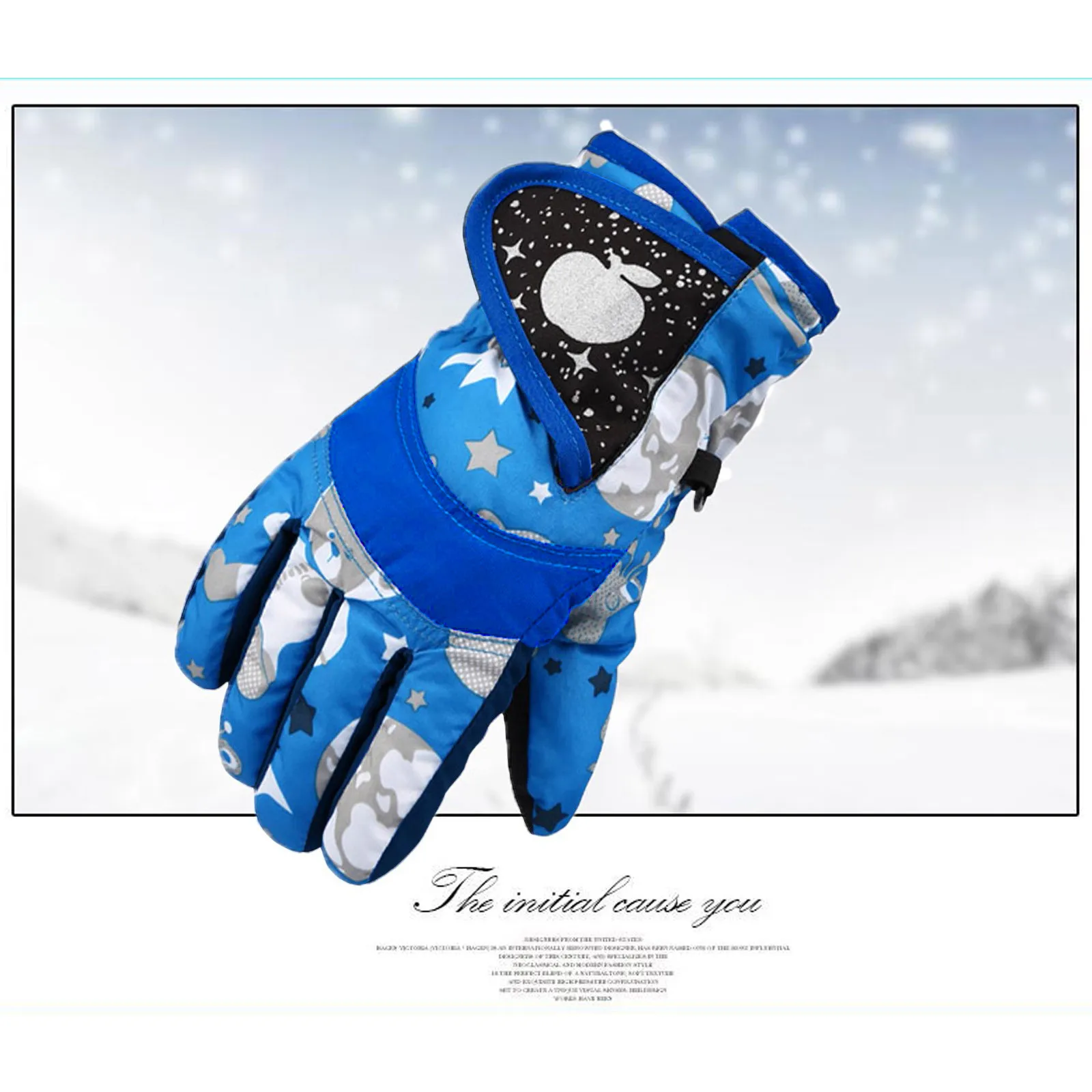 Warm Mittens For Kids Full-Finger Gloves For Sports Skiing Cycling Windproof Gloves Waterproof Winter Skiing Snowboarding Gloves