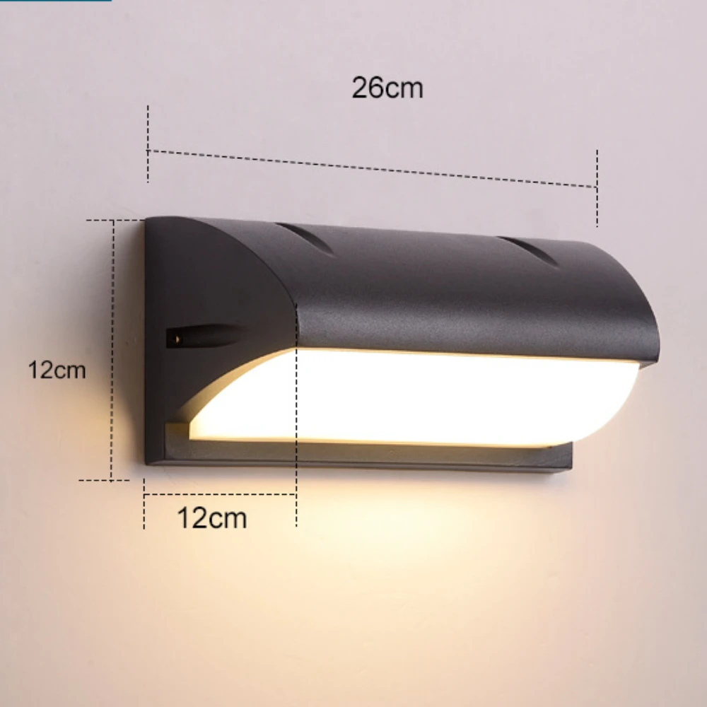 Imagem -05 - Impermeável Led Lâmpada de Parede Varanda Fixtur Radar Moderno Sensor de Movimento Pátio Jardim Exterior Luz Interior Ip66 Ac90 260v 40w Ss002