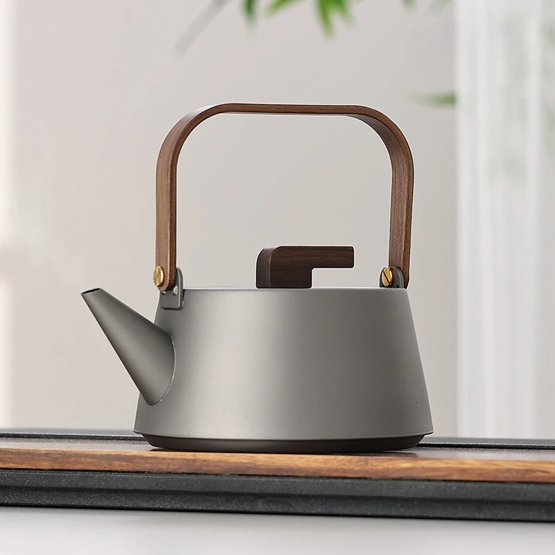

Легкий роскошный электрический чайник из чистого титана, новый бытовой чайник с закрытой плитой, электрическая керамическая плита, горшок для здоровья